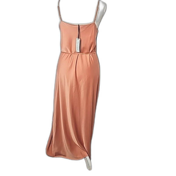 Maxi Dress by Prologue Silky Feel Orange Melon Color Size XL NWT - Picture 3 of 7